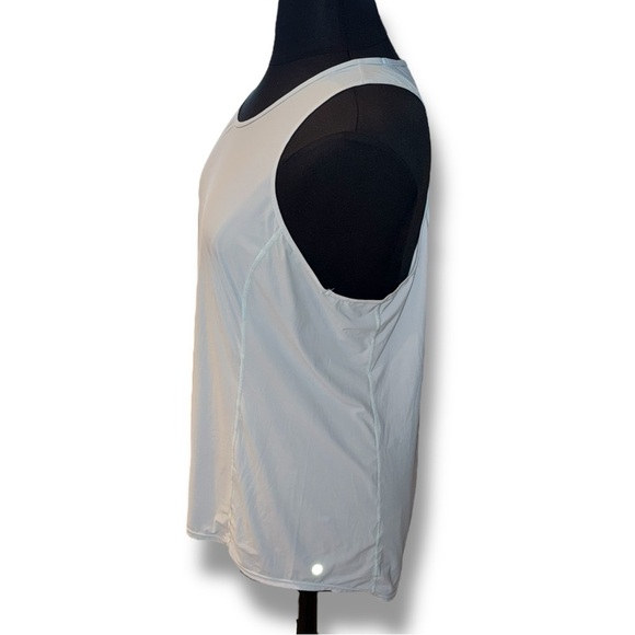 ZELLA Nova Perforated Racerback Tank - Blue Sterling Plus 2X - Picture 3 of 15